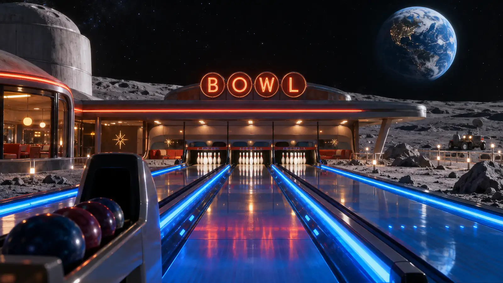 SCENE 3704 after: a bowling alley on the moon